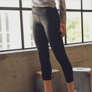 NWT Black Leopard 3/4 Leggings